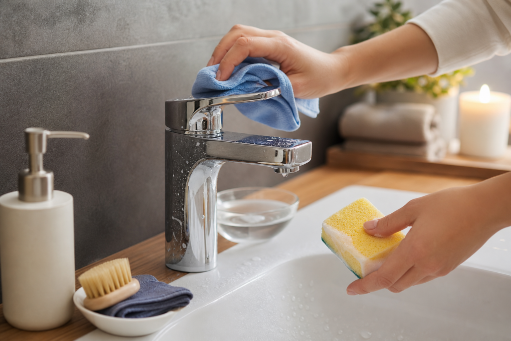 Comment enlever le calcaire sur la robinetterie sans rayer les surfaces — illustration 1