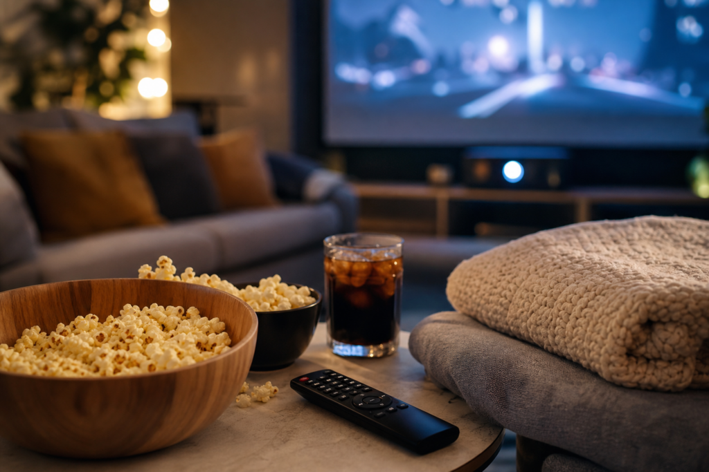 Comment organiser une séance cinéma à la maison qui donne vraiment l’impression d’une sortie — illustration 1