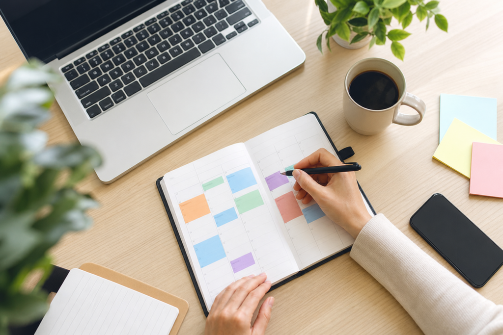 Time blocking au travail : comment planifier sa journée par blocs sans rigidité ni surcharge — illustration 1