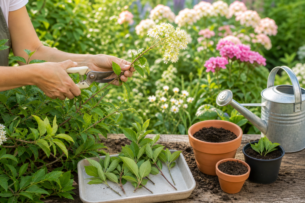 Bouturage des plantes de jardin en fin d’été : quelles espèces multiplier facilement et comment réussir sans matériel compliqué — illustration 1