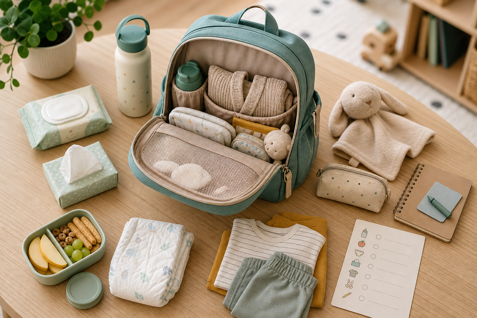 Checklist sac de sortie enfant : la méthode simple pour ne rien oublier selon l’âge et la durée