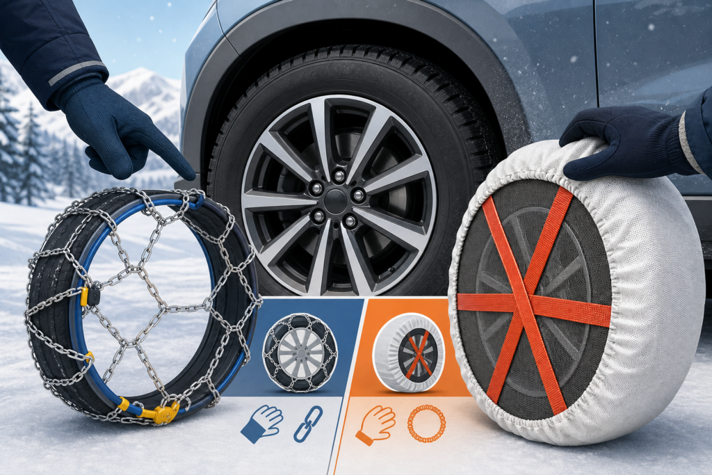 Comment choisir des chaînes ou chaussettes neige pour sa voiture sans se tromper selon son usage — illustration 1