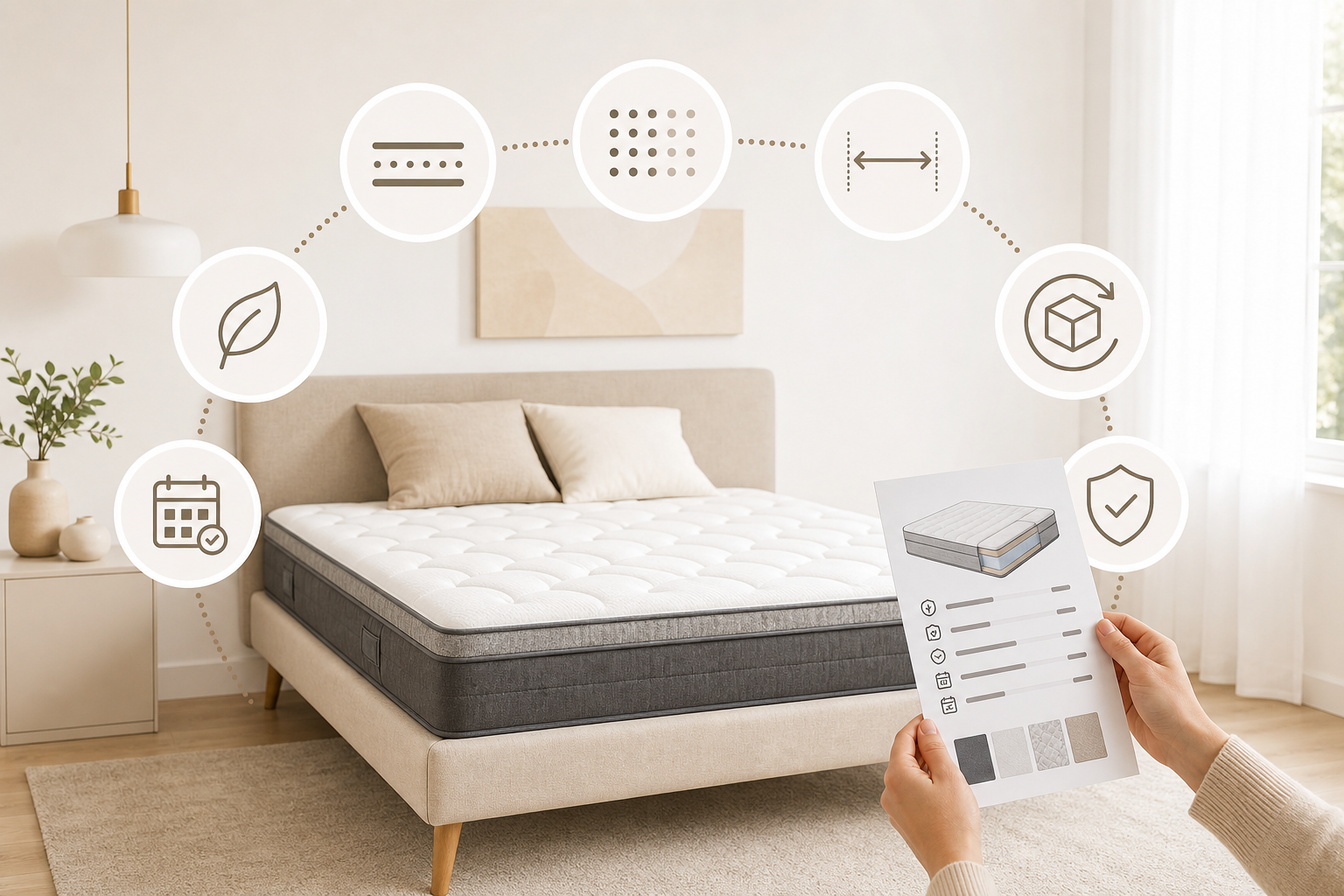Comment choisir un matelas en ligne sans l’essayer : les critères vraiment utiles à comparer avant d’acheter