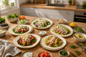 Comment composer 5 dîners simples avec des wraps pour varier les repas sans cuisiner longtemps