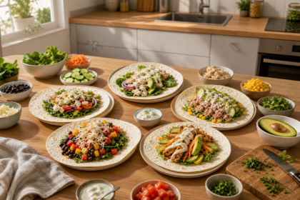 Comment composer 5 dîners simples avec des wraps pour varier les repas sans cuisiner longtemps