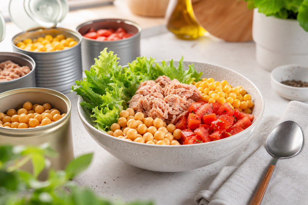 Comment composer un repas équilibré avec des aliments en conserve : la méthode simple pour gagner du temps sans manger toujours la même chose — illustration 1