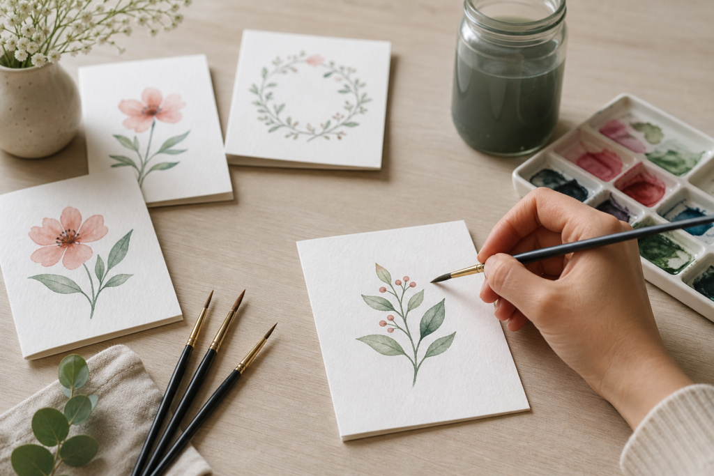 Comment créer des cartes de vœux illustrées à l’aquarelle même en débutant — illustration 1