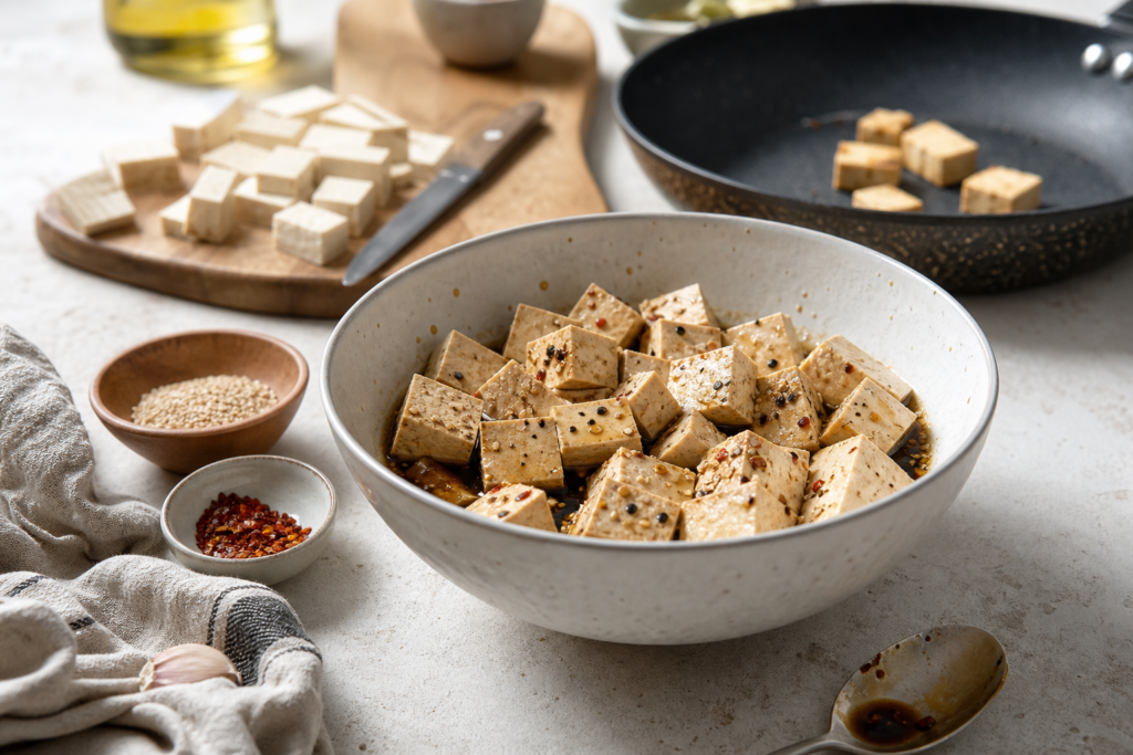 Comment cuire le tofu pour obtenir une texture agréable : choix, préparation et cuissons simples — illustration 1