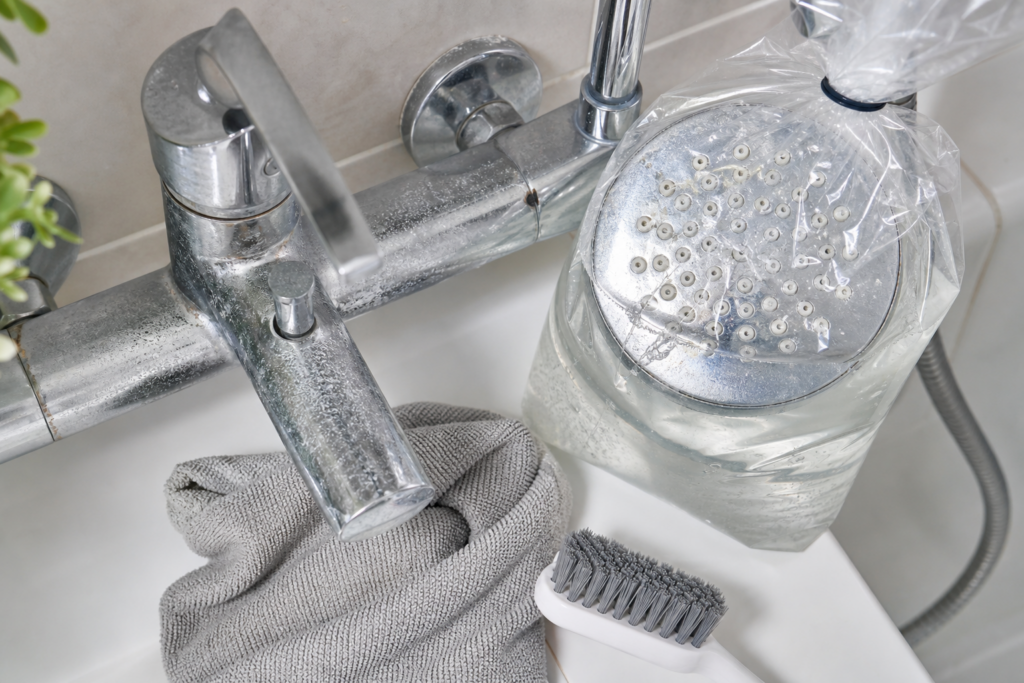 Comment enlever le tartre sur les robinets et la pomme de douche sans les abîmer — illustration 1