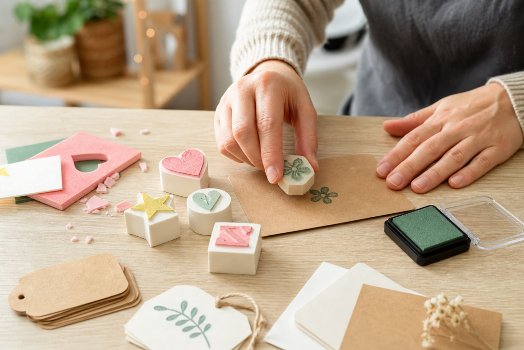 Comment fabriquer un tampon personnalisé maison avec de la gomme ou de la mousse — illustration 1