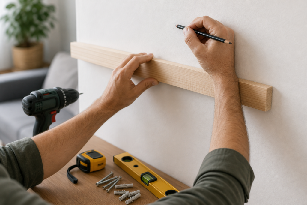 Comment fixer un tasseau au mur pour créer un support simple et solide : méthode facile, outils et erreurs à éviter — illustration 1