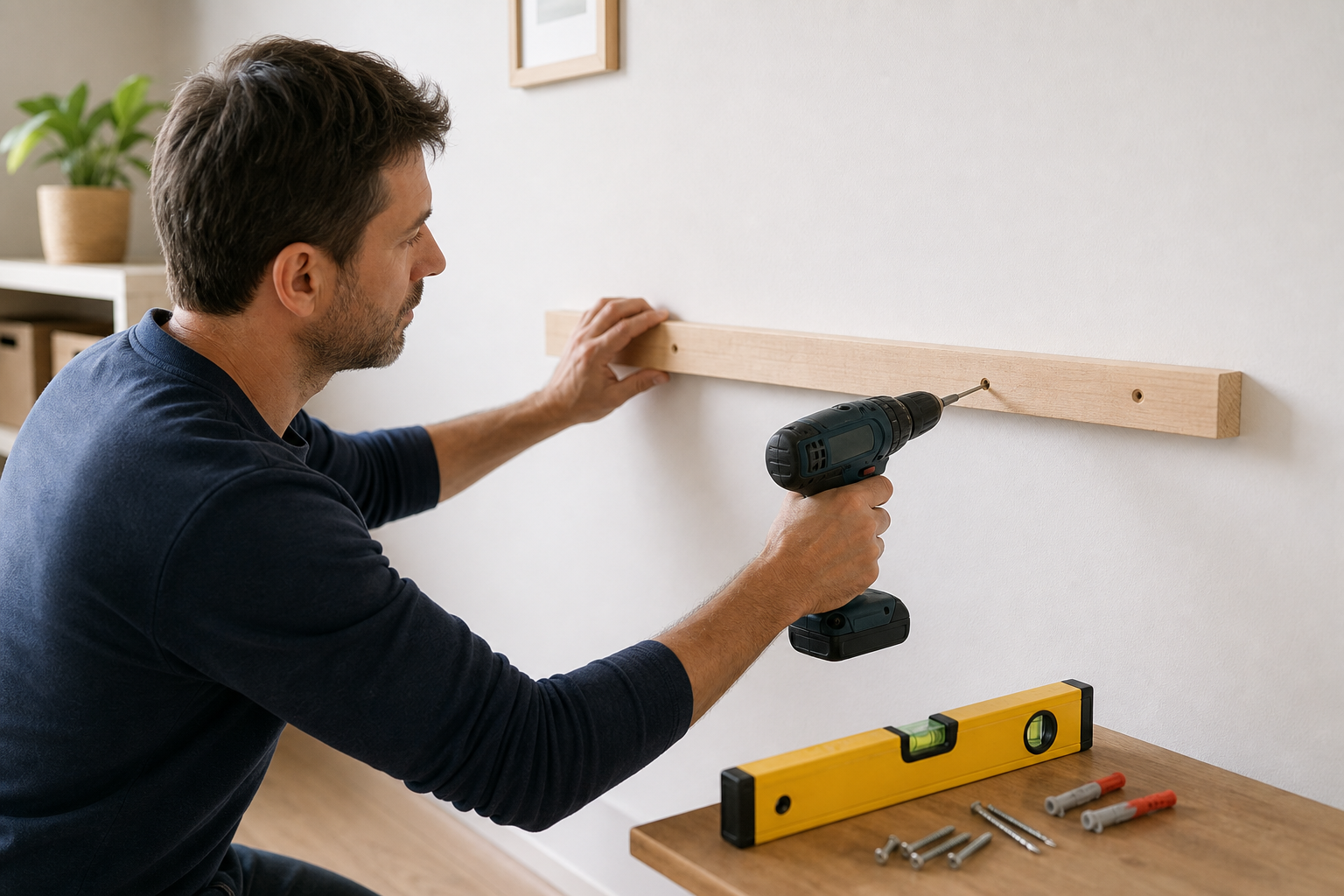 Comment fixer un tasseau au mur pour créer un support simple et solide : méthode facile, outils et erreurs à éviter