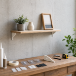 Comment fixer une étagère légère sur un mur en béton sans perceuse : solutions simples, supports et erreurs à éviter