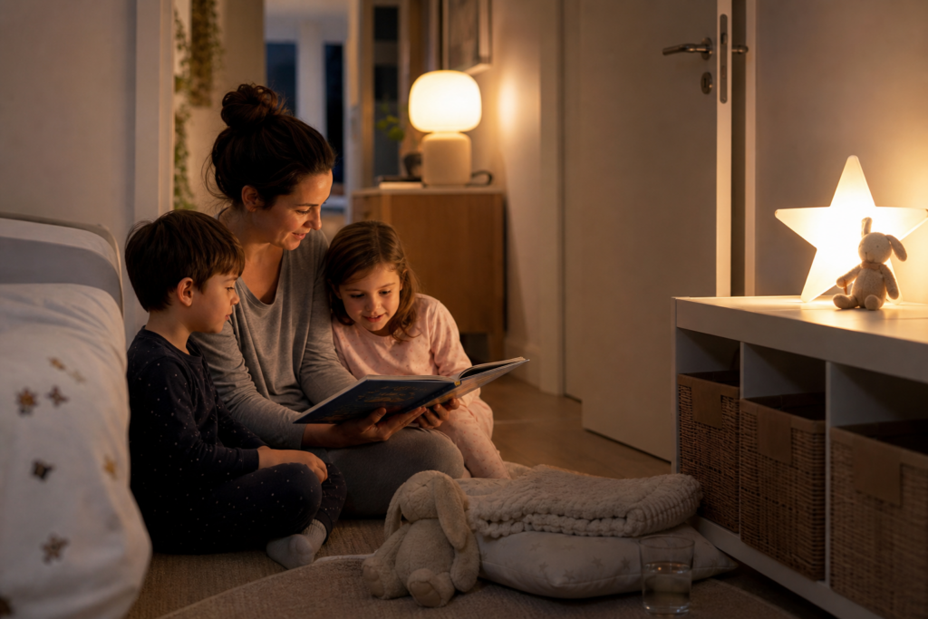 Comment instaurer un rituel du soir qui aide les enfants à se coucher sans négociation interminable — illustration 1