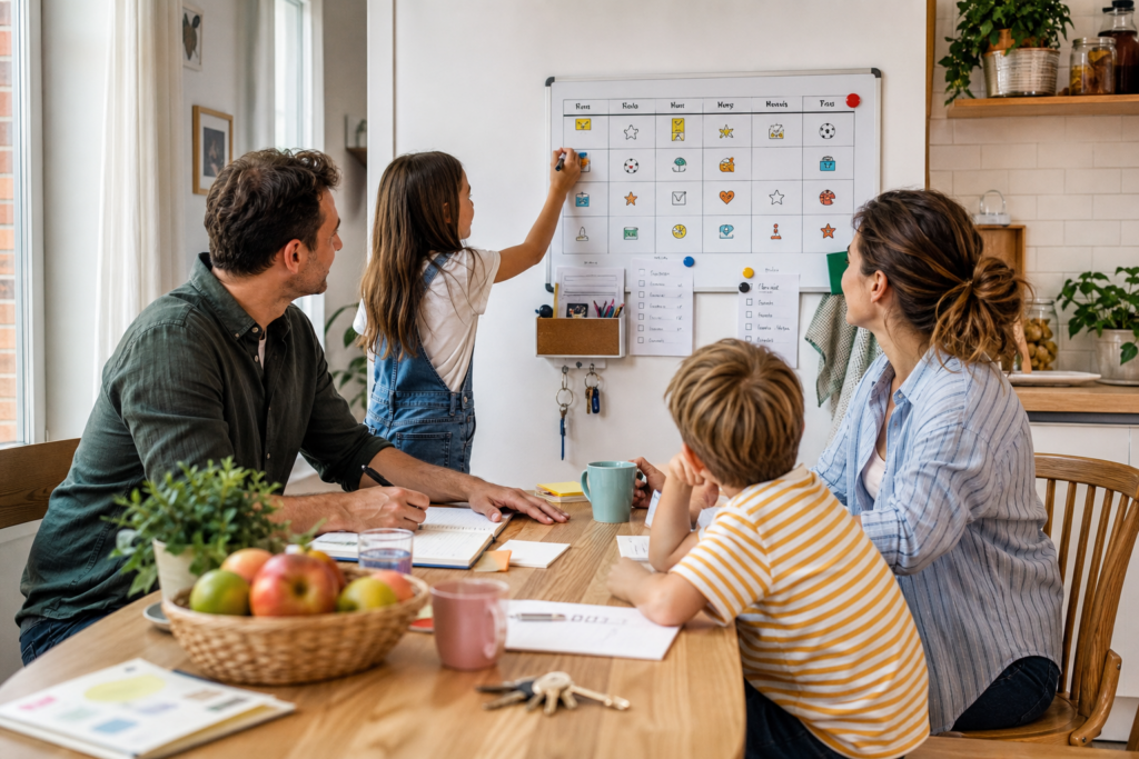 Comment mettre en place un planning familial hebdomadaire qui tient vraiment sans tout rigidifier — illustration 1