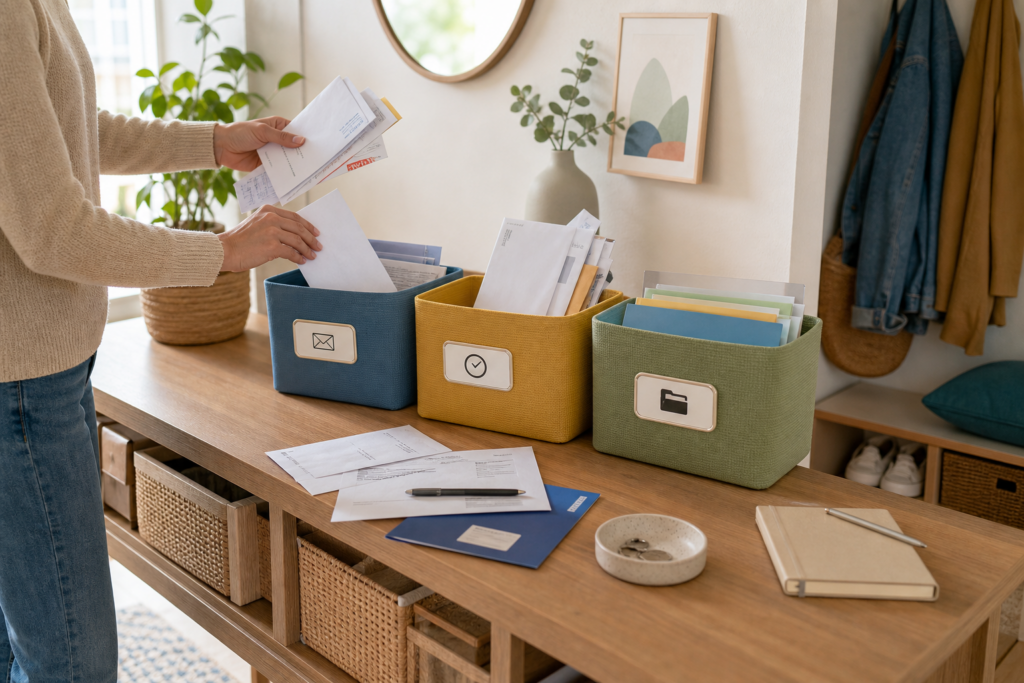 Comment organiser le tri du courrier à la maison pour ne plus rater une facture, une convocation ou un document important — illustration 1
