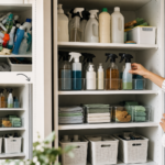 Comment organiser un placard de produits ménagers pour gagner du temps et éviter les doublons