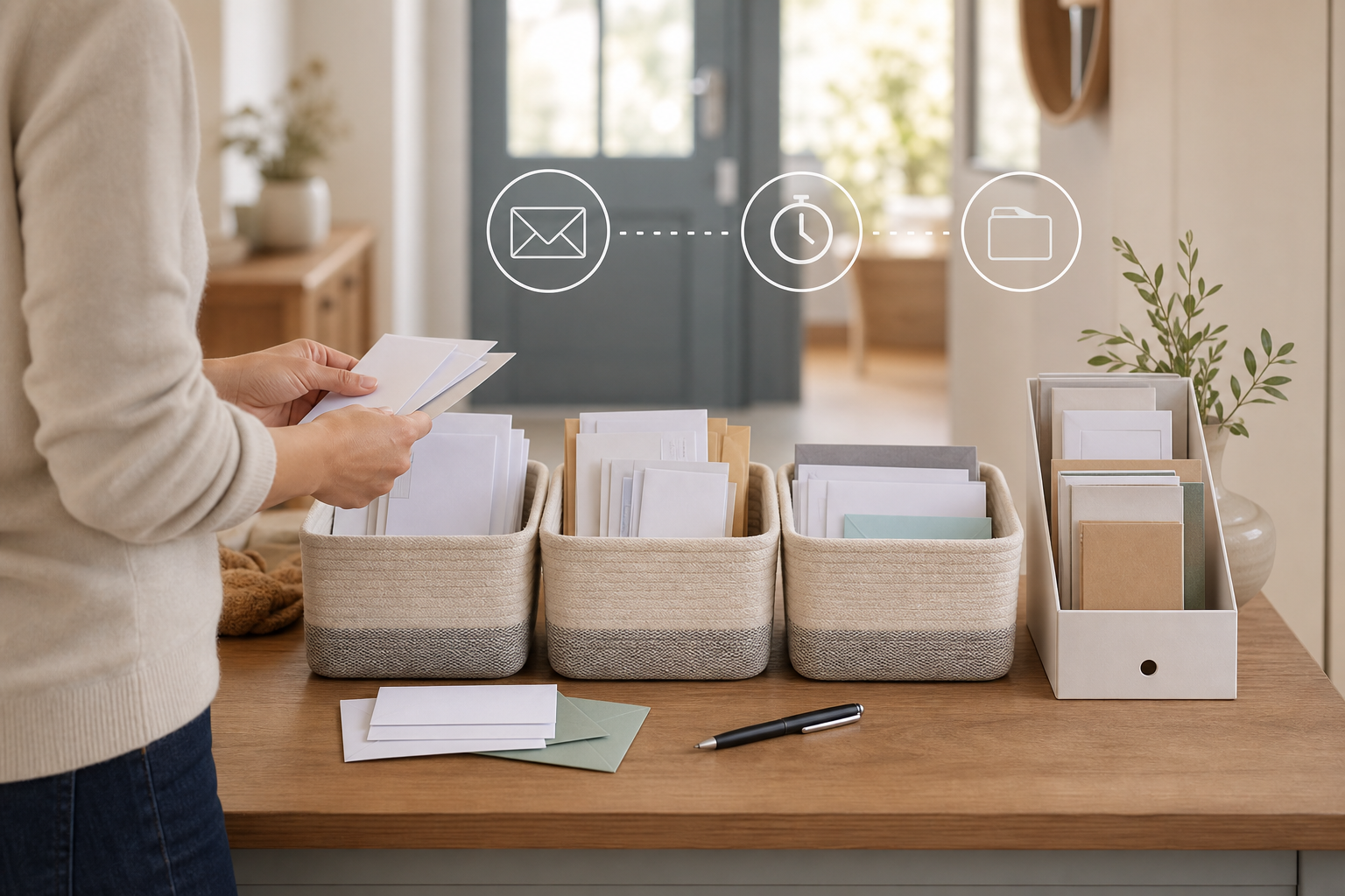 Comment organiser une zone courrier et papiers du quotidien à la maison pour ne plus rien perdre