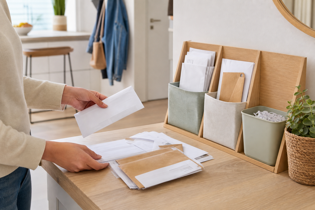 Comment préparer un coin courrier à la maison pour traiter les papiers en 10 minutes par semaine — illustration 1