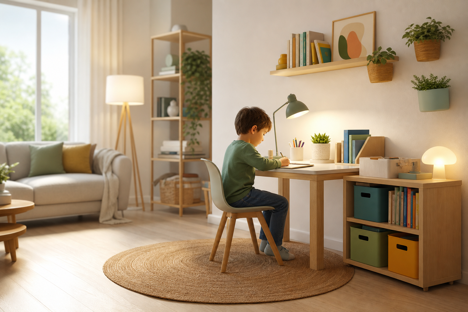 Comment préparer un coin devoirs adapté à l’âge de son enfant sans transformer la maison en salle de classe