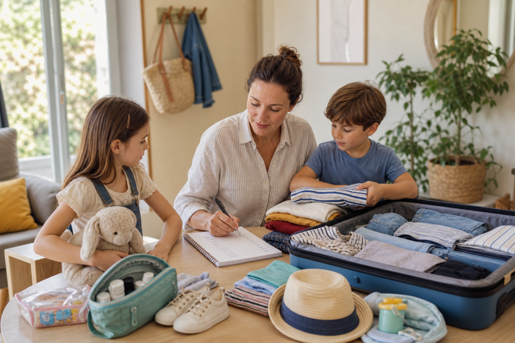 Comment préparer un départ en vacances avec des enfants sans oublier l’essentiel : la méthode simple pour partir plus sereinement — illustration 1