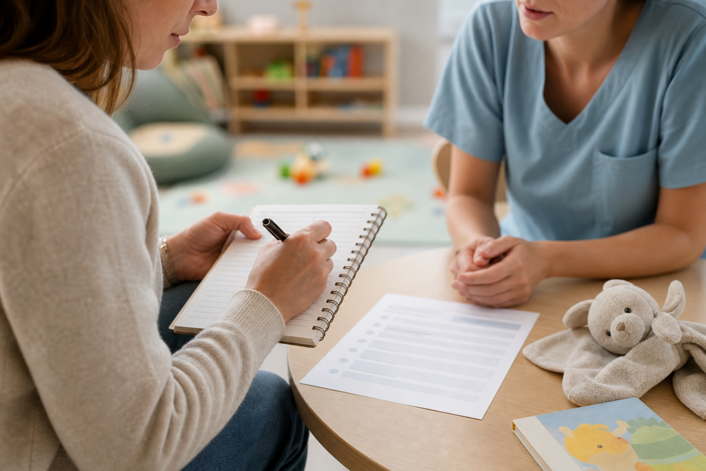 Comment préparer un échange avec la nounou ou la crèche pour faire le point sur son enfant sans oublier l’essentiel — illustration 1