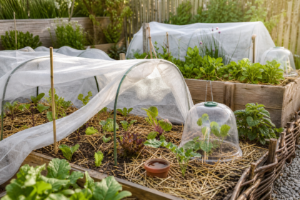 Comment protéger les jeunes plants du potager du vent, du froid et des limaces sans installer une serre