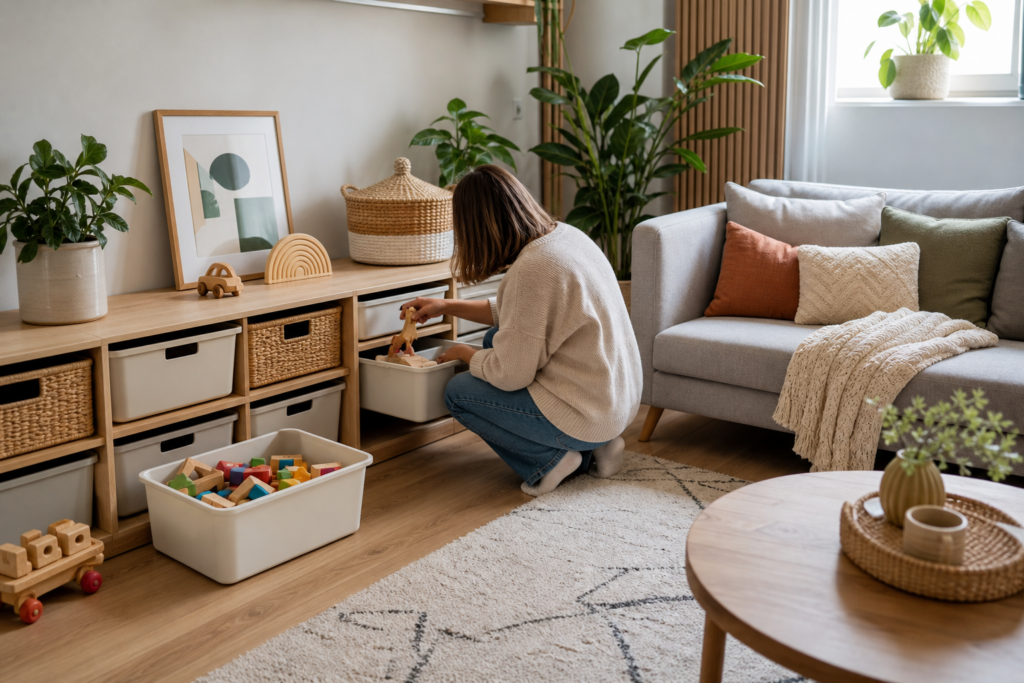 Comment ranger les jouets sans envahir le salon : 9 solutions discrètes et faciles à remettre en place au quotidien — illustration 1