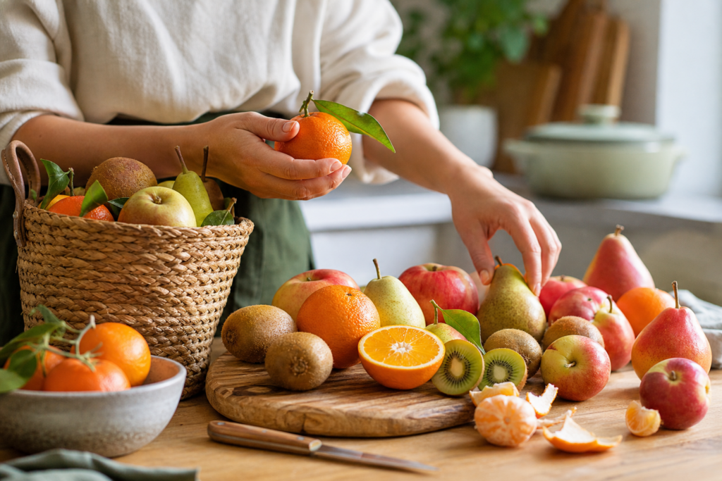 Comment reconnaître et cuisiner les fruits d’hiver de saison au marché : clémentines, oranges, kiwis, pommes et poires sans se tromper — illustration 1
