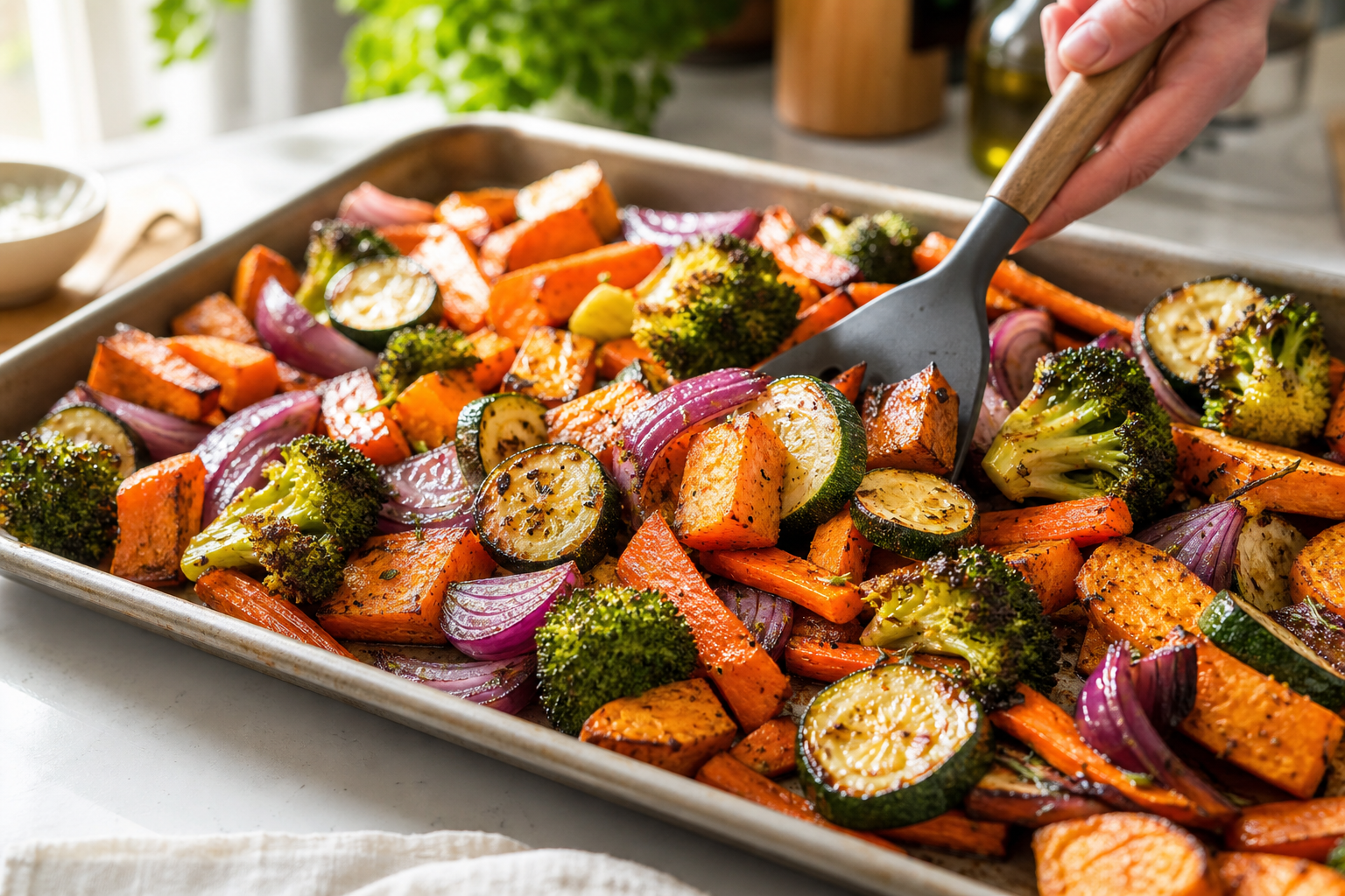 Comment réussir des légumes rôtis au four qui restent dorés, fondants et jamais secs