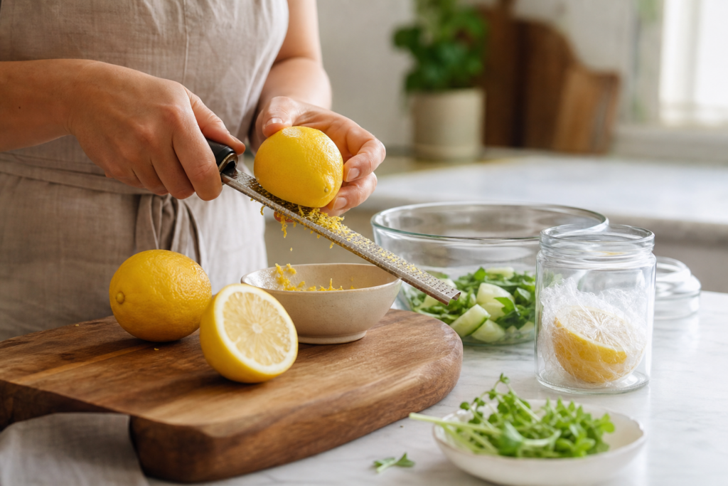 Comment utiliser le citron en cuisine sans le gaspiller : 12 usages simples de l’achat au zeste — illustration 1