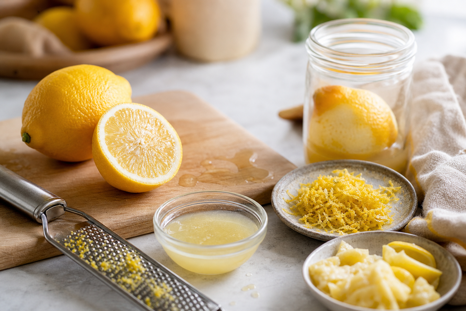 Comment utiliser le citron en cuisine sans le gaspiller : 12 usages simples de l’achat au zeste