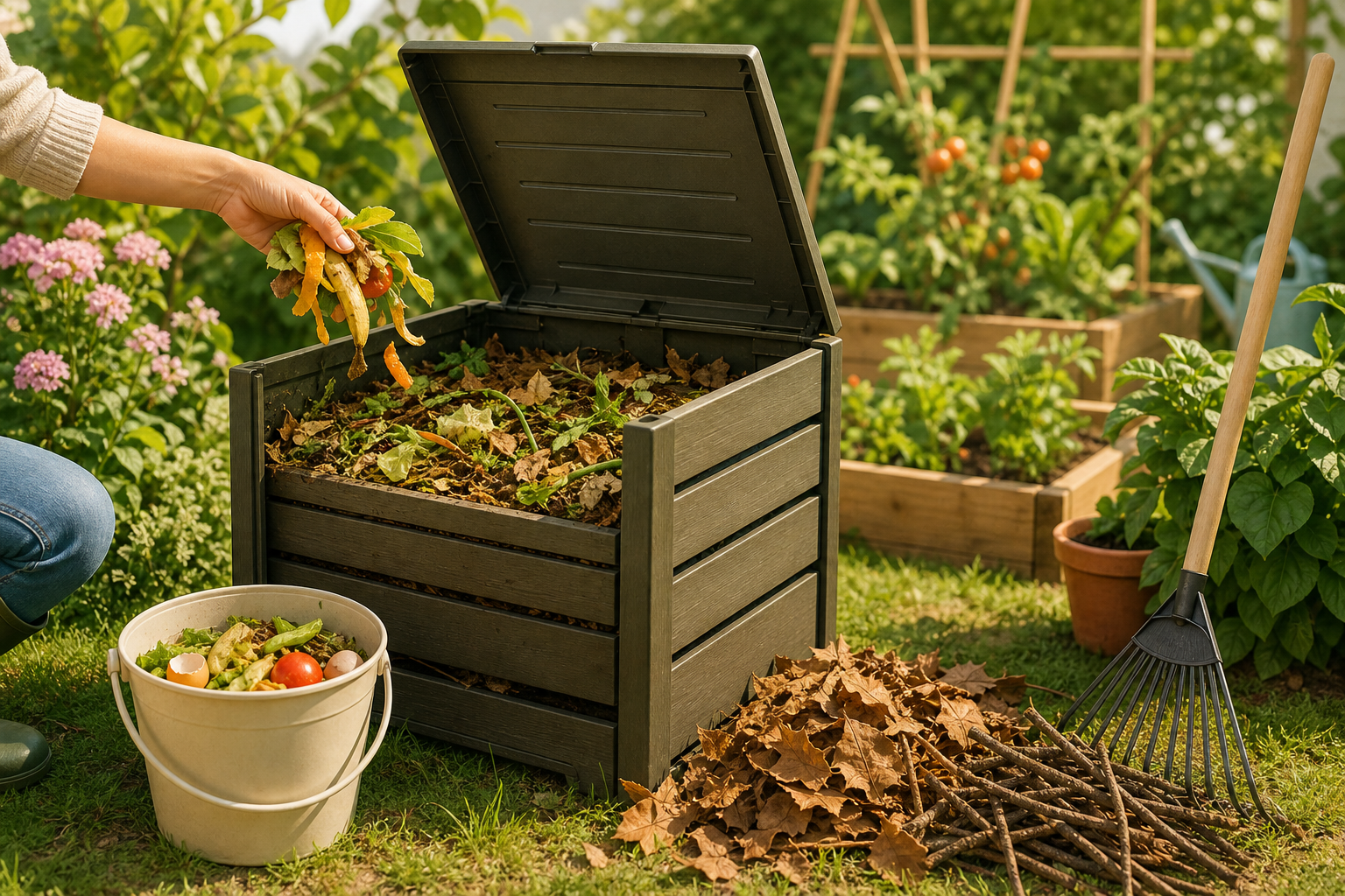 Composteur de jardin : que mettre dedans, quoi éviter et comment réussir un compost sans mauvaises odeurs