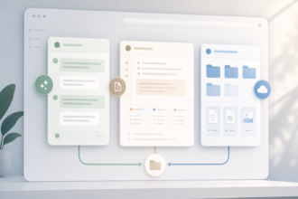 Créer un espace de travail IA simple avec ChatGPT, Notion et Google Drive pour tout retrouver au même endroit