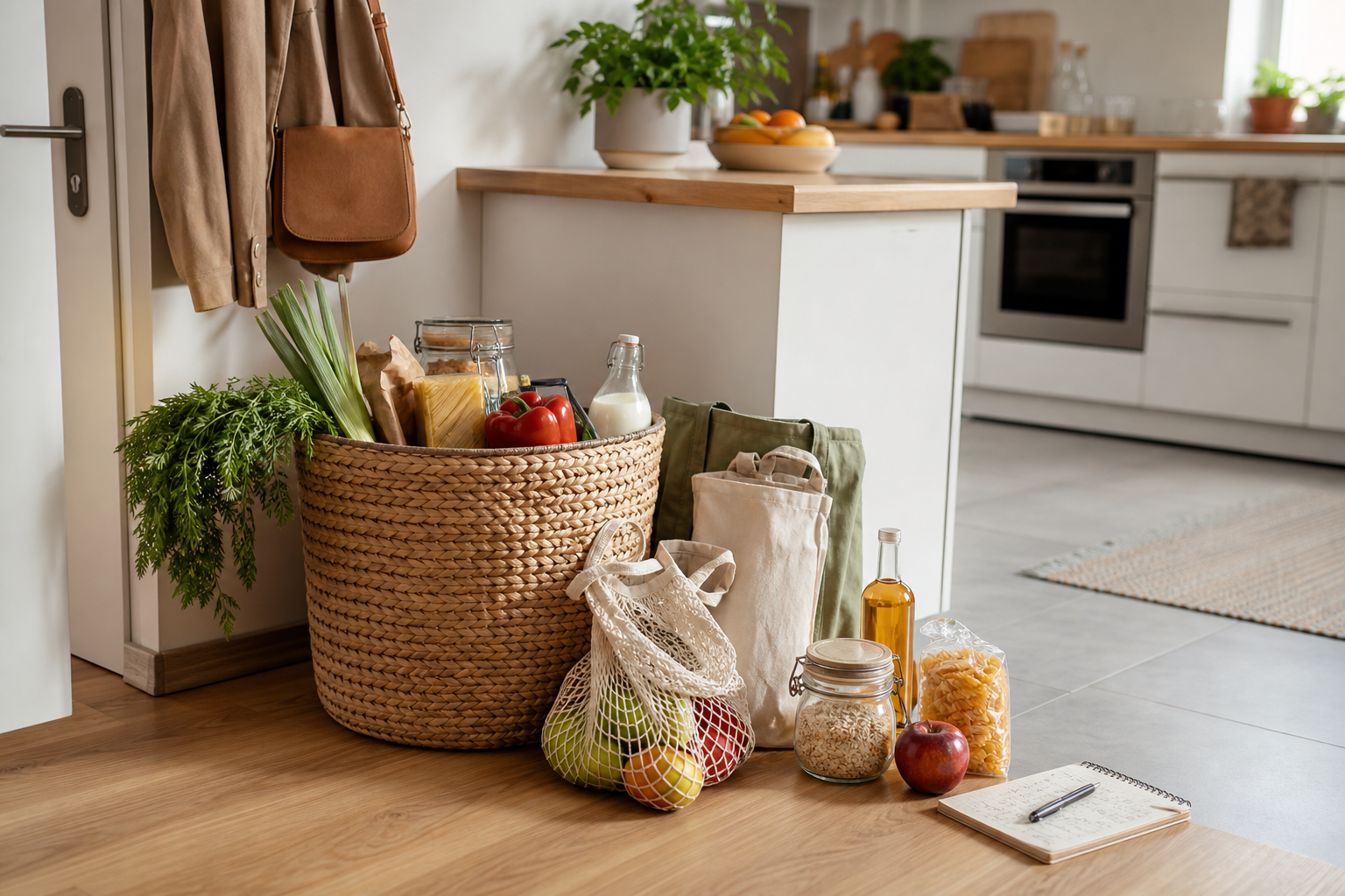 Créer un panier retour de courses à la maison pour gagner du temps au quotidien