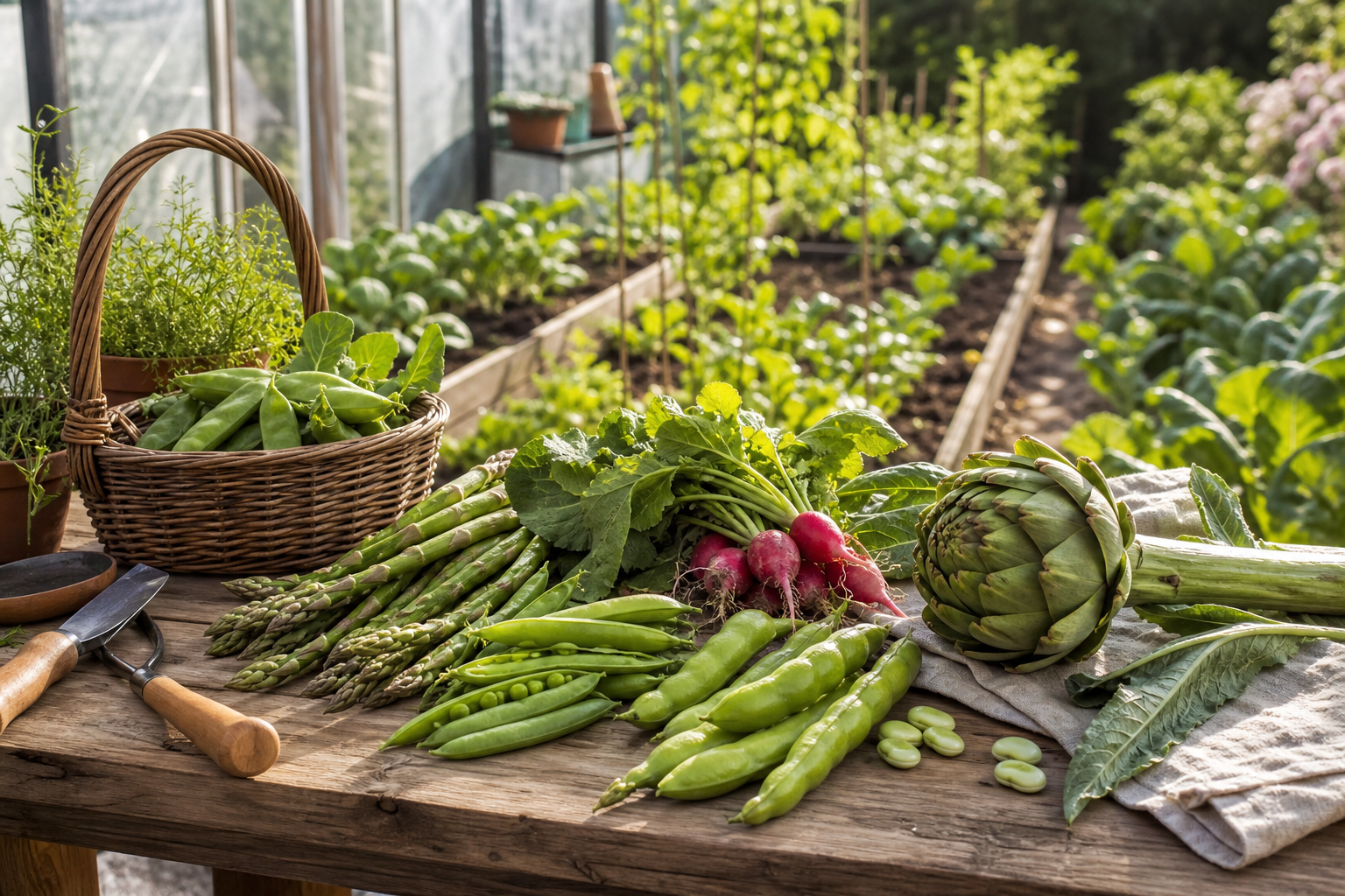 Le guide pour cuisiner les légumes de printemps sans les abîmer : asperges, petits pois, radis, fèves et artichauts