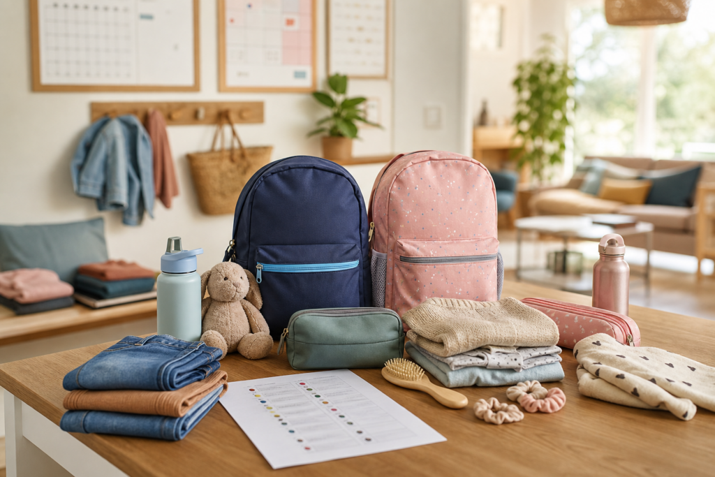 Préparer une garde alternée sans tensions : la méthode simple pour organiser sacs, infos et routines entre deux maisons — illustration 1