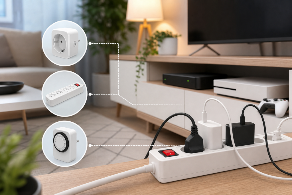 Prise connectée, multiprise avec interrupteur ou minuteur mécanique : quel système choisir pour couper les appareils en veille ? — illustration 1