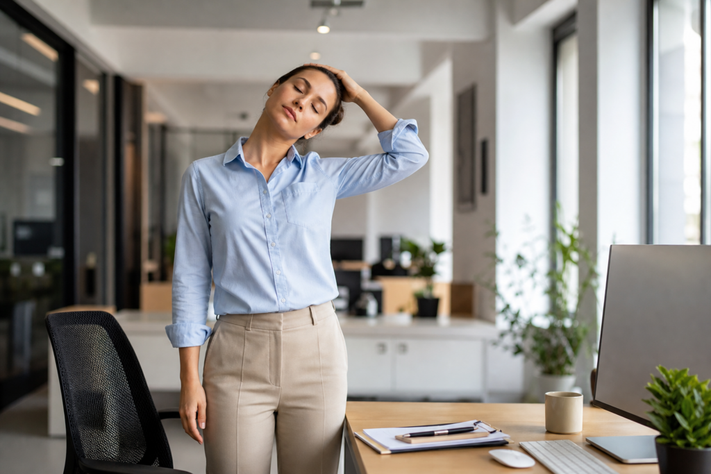 Routine de pause active au bureau : la méthode simple en 3 temps pour bouger sans bouleverser sa journée — illustration 1