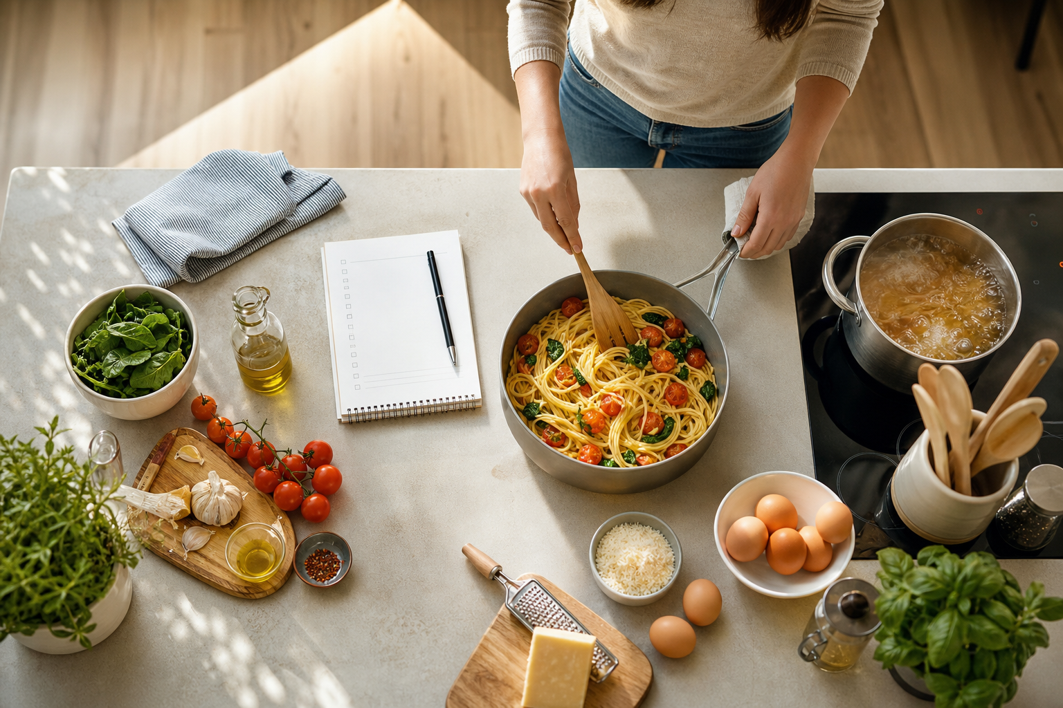 Stress des repas improvisés : comment préparer en 15 minutes une soirée simple sans se sentir débordé