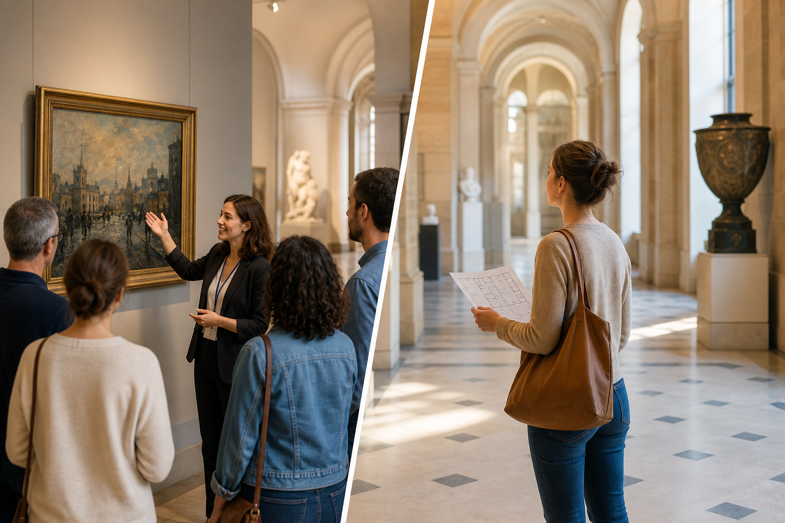 Visite guidée ou libre : comment choisir selon la sortie culturelle que vous voulez vraiment faire