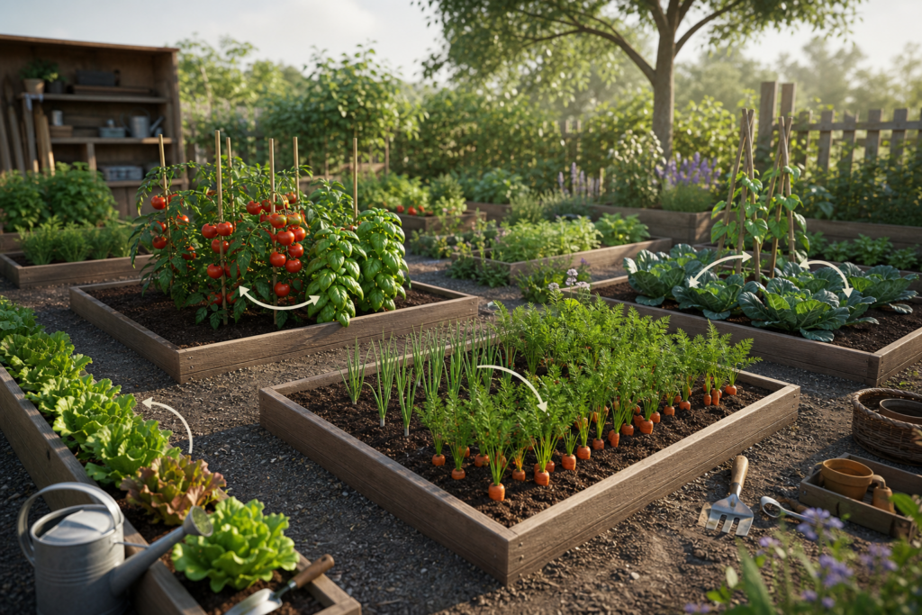 Associations de cultures au potager : quelles combinaisons simples privilégier et lesquelles éviter ? — illustration 1