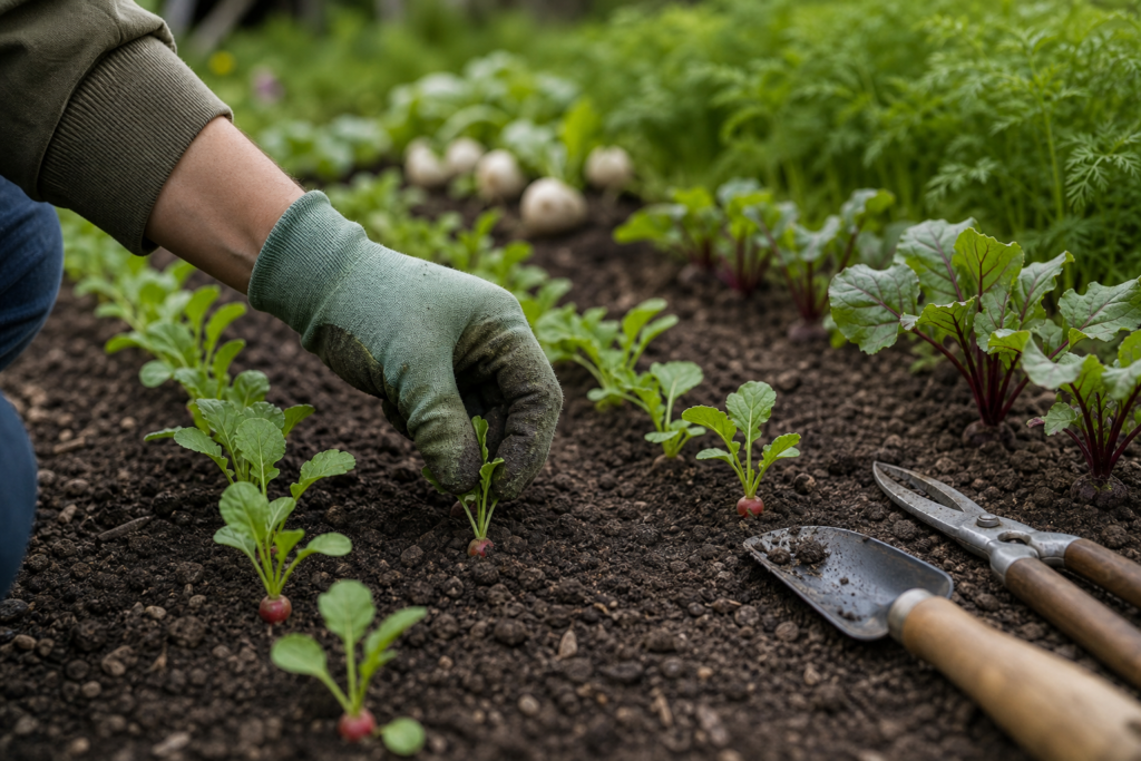 Calendrier des légumes-racines au potager : semer, éclaircir et récolter au bon moment — illustration 1