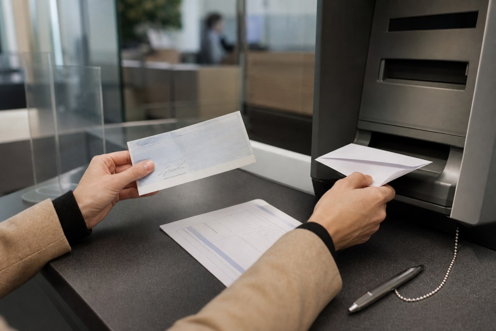 Chèque bancaire : comment l’encaisser, le déposer et éviter les erreurs les plus fréquentes — illustration 1