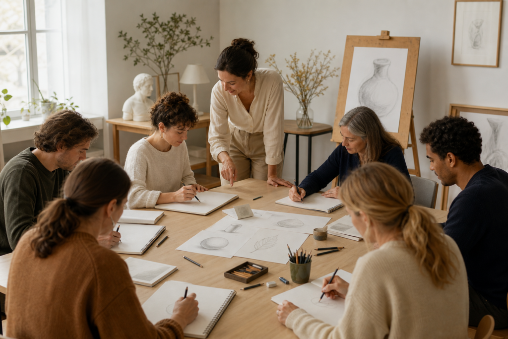 Comment choisir un atelier d’initiation au dessin pour débuter sans se décourager — illustration 1