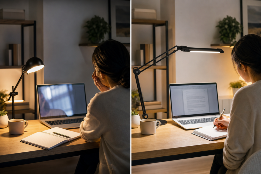 Comment choisir un éclairage de bureau efficace pour travailler sans fatigue visuelle — illustration 1