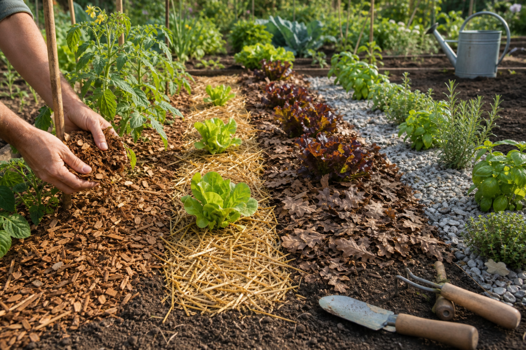 Comment choisir un paillage pour son jardin ou son potager selon le sol, la saison et les plantes — illustration 1