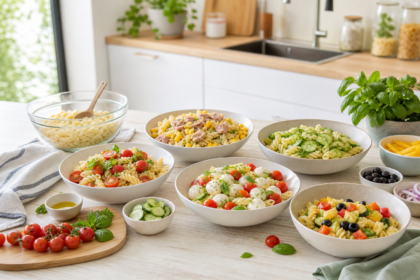Comment composer 5 menus simples avec une base de pâtes froides pour des repas rapides et variés