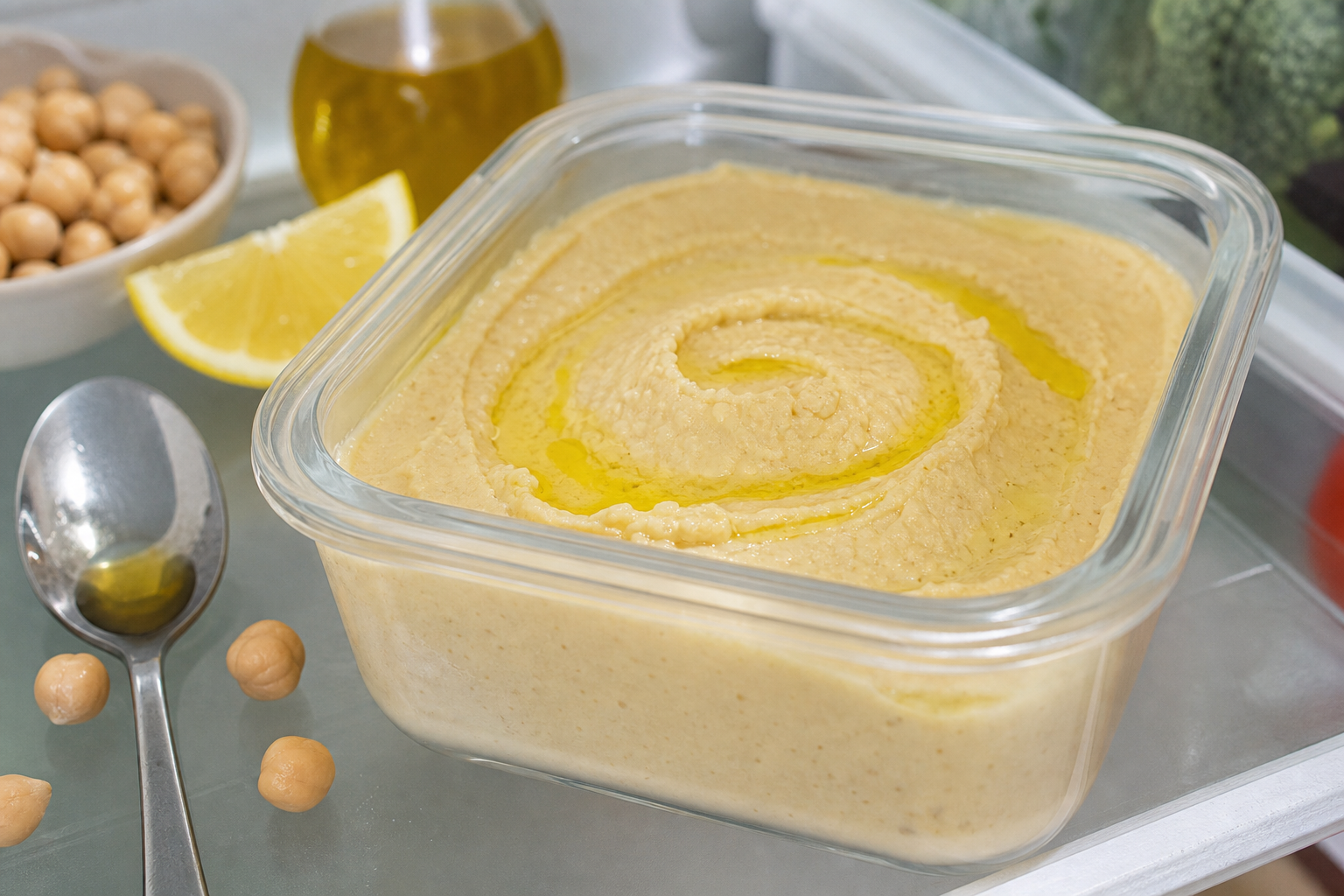 Comment conserver le houmous maison plus longtemps sans qu’il sèche, s’oxyde ou prenne un goût amer