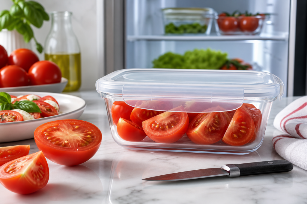 Comment conserver les tomates entamées sans qu’elles ramollissent ni perdent leur goût — illustration 1